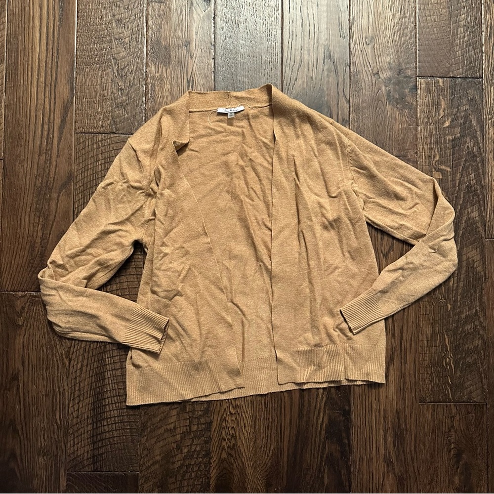 Vila Milano tan cropped cardigan